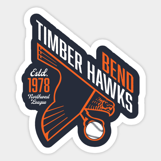 Bend Timberhawks Sticker by MindsparkCreative